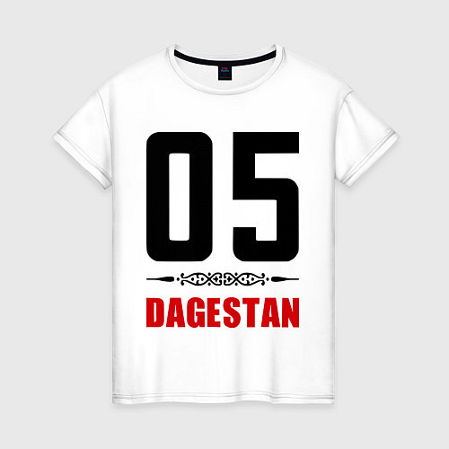 Женская футболка 05 Dagestan / Белый – фото 1