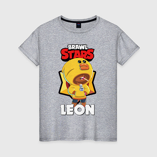 Женская футболка BRAWL STARS SALLY LEON / Меланж – фото 1