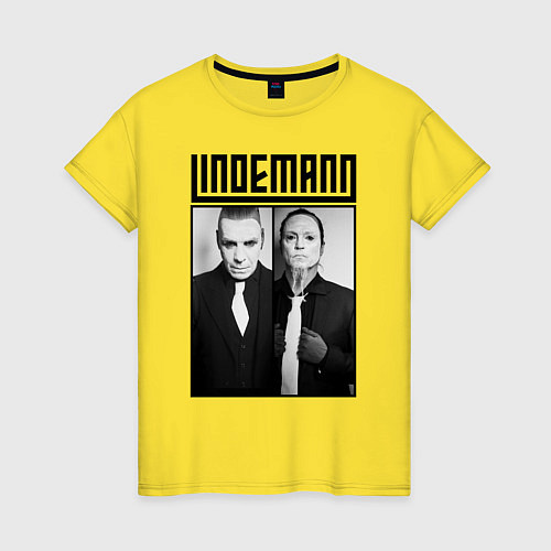 Женская футболка Lindemann / Желтый – фото 1