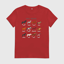 Женская футболка HORSE BREEDING