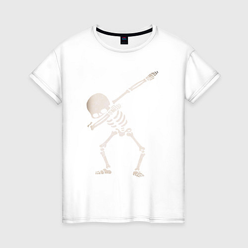 Женская футболка DAB Skeleton / Белый – фото 1