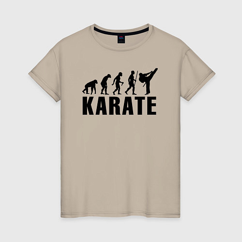Женская футболка Karate Evolution / Миндальный – фото 1