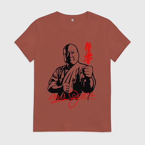 Женская футболка Масутацу Ояма / Кирпичный – фото 1
