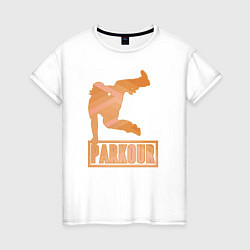 Женская футболка Паркур