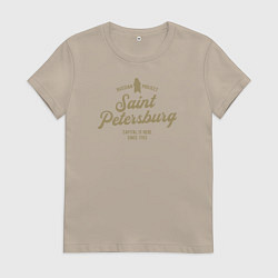 Женская футболка Санкт-Петербург Gold Classic
