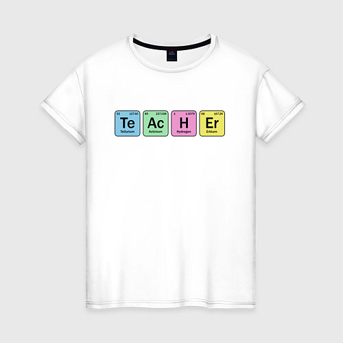 Женская футболка Teacher / Белый – фото 1