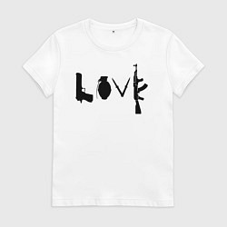 Женская футболка Banksy LOVE