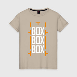 Женская футболка Box box box