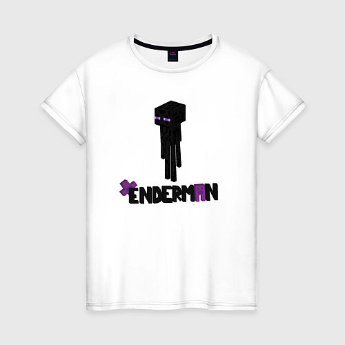 Женская футболка Enderman / Белый – фото 1