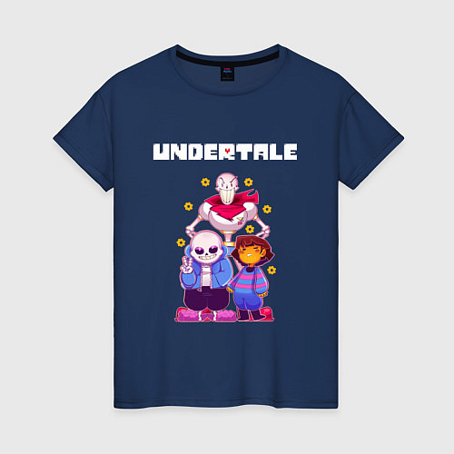 Женская футболка UNDERTALE / Тёмно-синий – фото 1