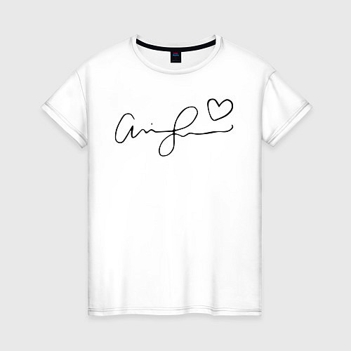 Женская футболка ARIANA GRANDE / Белый – фото 1
