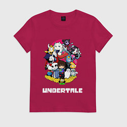 Футболка хлопковая женская UNDERTALE, цвет: маджента