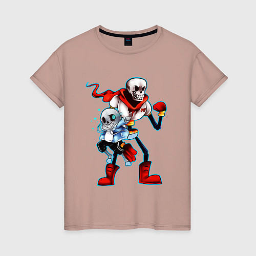 Женская футболка UNDERTALE / Пыльно-розовый – фото 1