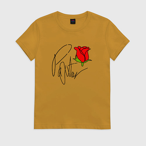 Женская футболка Payton Moormeier / Горчичный – фото 1