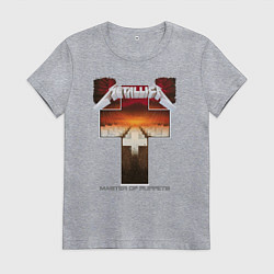 Женская футболка Metellica - master of puppets
