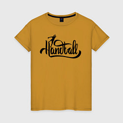 Женская футболка Handball lettering