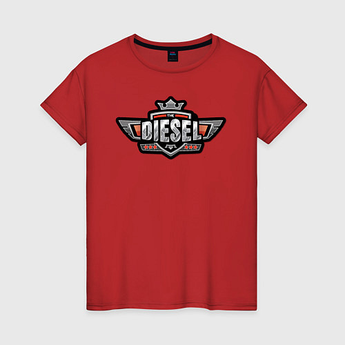 Женская футболка Дизель / Красный – фото 1