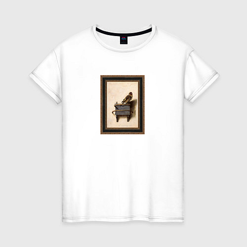 Женская футболка The Goldfinch / Белый – фото 1