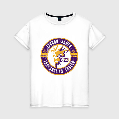 Женская футболка Lakers - LeBron James / Белый – фото 1