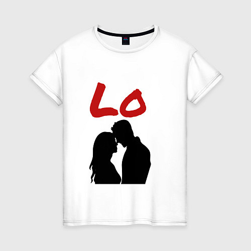 Женская футболка LOVE 1 часть / Белый – фото 1