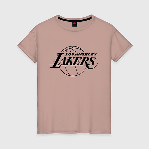 Женская футболка LA LAKERS / Пыльно-розовый – фото 1