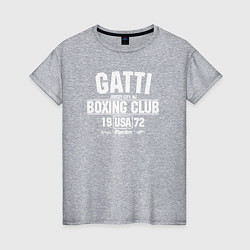 Футболка хлопковая женская Gatti Boxing Club, цвет: меланж