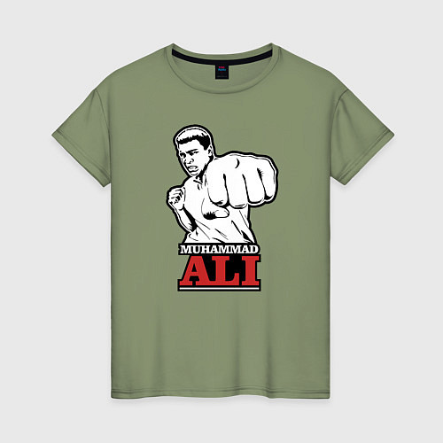 Женская футболка Muhammad Ali / Авокадо – фото 1