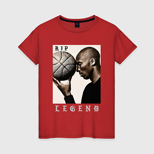 Женская футболка Kobe - RIP Legend / Красный – фото 1