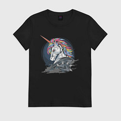 Женская футболка Единорог Rock