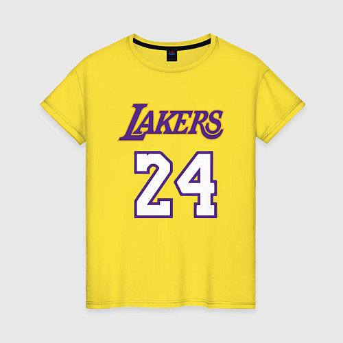 Женская футболка Lakers 24 / Желтый – фото 1