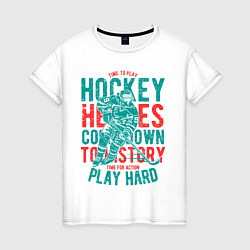 Женская футболка Hockey