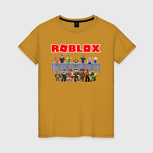 Женская футболка ROBLOX / Горчичный – фото 1