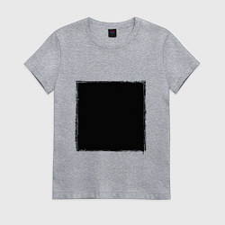 Женская футболка ЧЕРНЫЙ КВАДРАТ