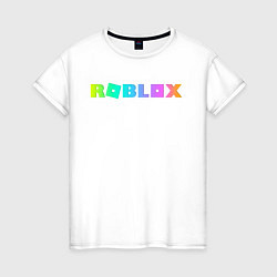 Футболка хлопковая женская ROBLOX, цвет: белый