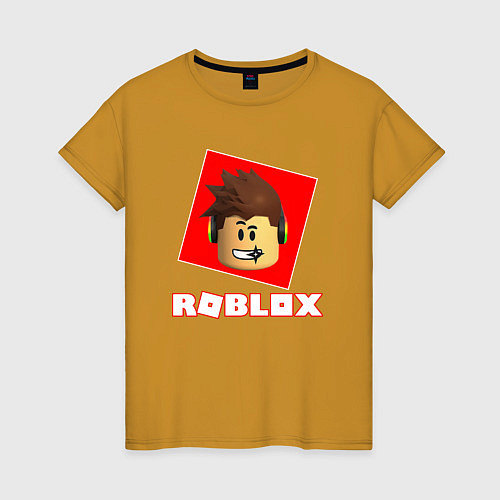 Женская футболка ROBLOX / Горчичный – фото 1