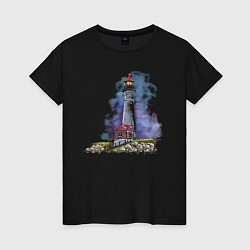 Женская футболка Crisp Point Lighthouse