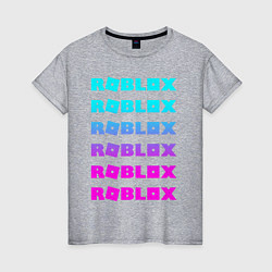 Футболка хлопковая женская ROBLOX, цвет: меланж
