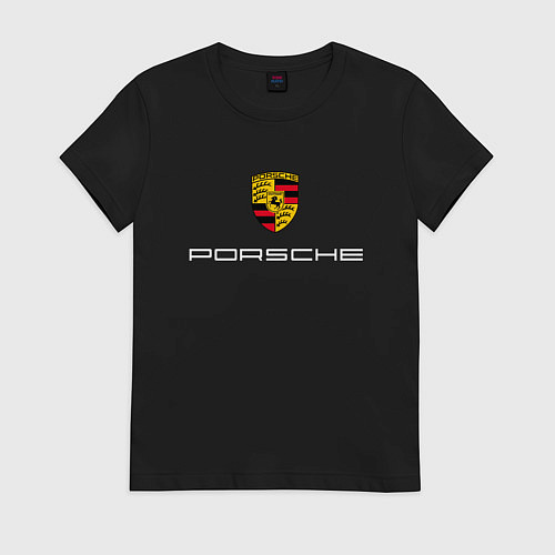 Женская футболка PORSCHE / Черный – фото 1