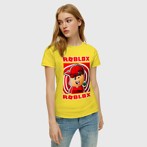 Женская футболка ROBLOX / Желтый – фото 3