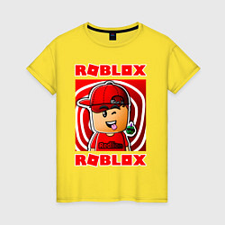 Футболка хлопковая женская ROBLOX, цвет: желтый