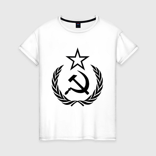 Женская футболка СССР / Белый – фото 1