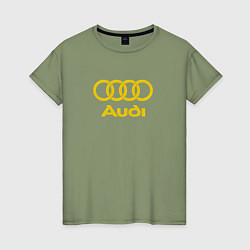 Женская футболка Audi GOLD