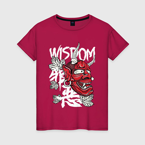 Женская футболка Wisdom / Маджента – фото 1