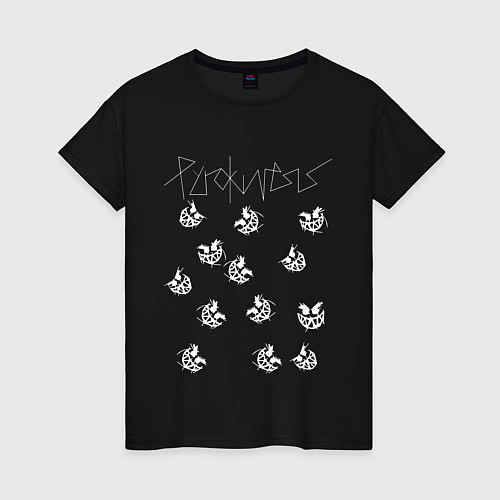 Женская футболка PYROKINESIS / Черный – фото 1