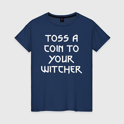 Женская футболка WITCHER / Тёмно-синий – фото 1