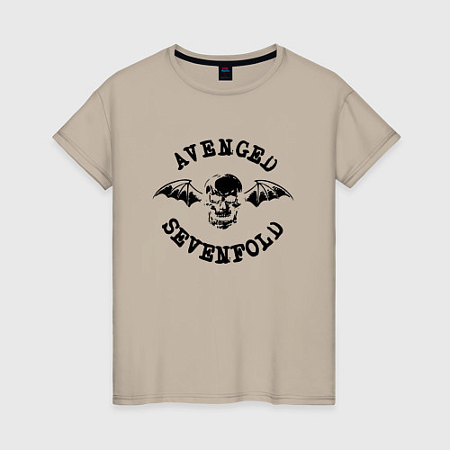 Женская футболка Avenged Sevenfold / Миндальный – фото 1
