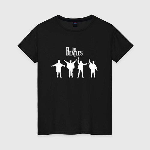 Женская футболка Beatles / Черный – фото 1