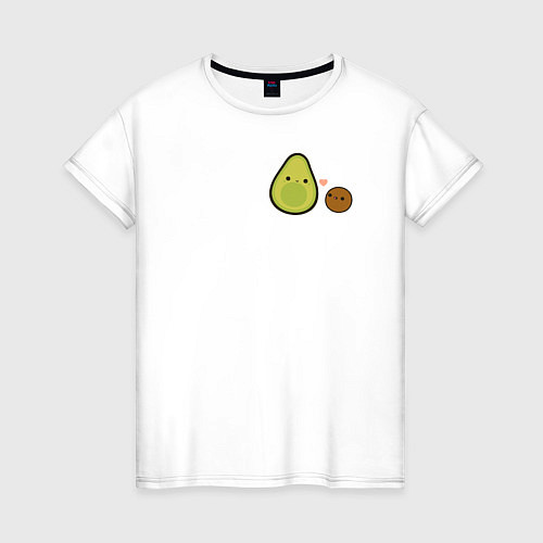 Женская футболка Авокадо / Белый – фото 1