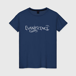 Футболка хлопковая женская Evanescence, цвет: тёмно-синий