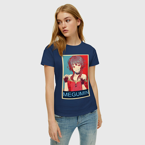 Женская футболка Мегумин / Тёмно-синий – фото 3